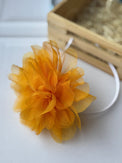Anaario Tangerine Flower Organza Bow Hairband, hair band for kids