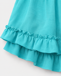 Indian Teal Orange Palazzo Set - Anaario - Image 6