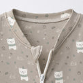 Teddy Bear bamboo cotton baby sleepsuit — bamboo cotton onesie romper flatlay