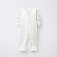 Teddy Bear bamboo cotton baby sleepsuit — two-way zip romper onesie