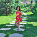 Girl wearing Anaario Terra Dress