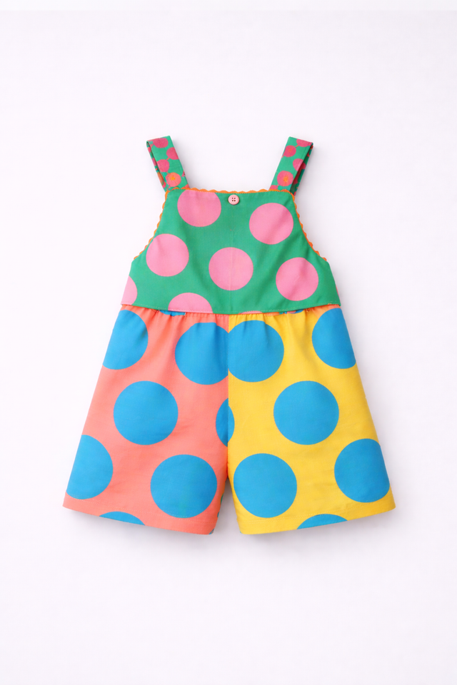 Girl wearing Anaario Carnival Color-Block Romper