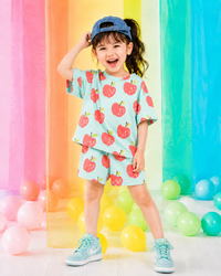 Girl wearing Anaario Cartwheel Shorts Set