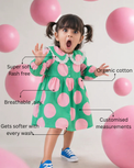 Girl wearing Anaario Emerald Blossom Dress