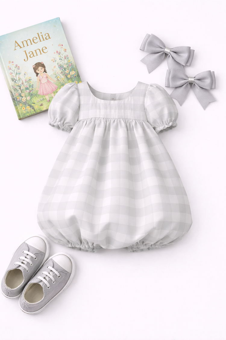Girl wearing Anaario Gingham Dreams Dress