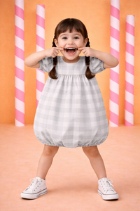 Girl wearing Anaario Gingham Dreams Dress