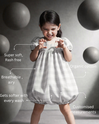 Girl wearing Anaario Gingham Dreams Dress