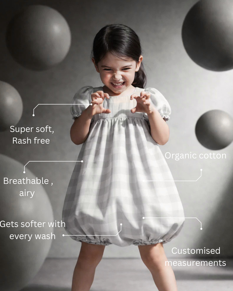 Girl wearing Anaario Gingham Dreams Dress