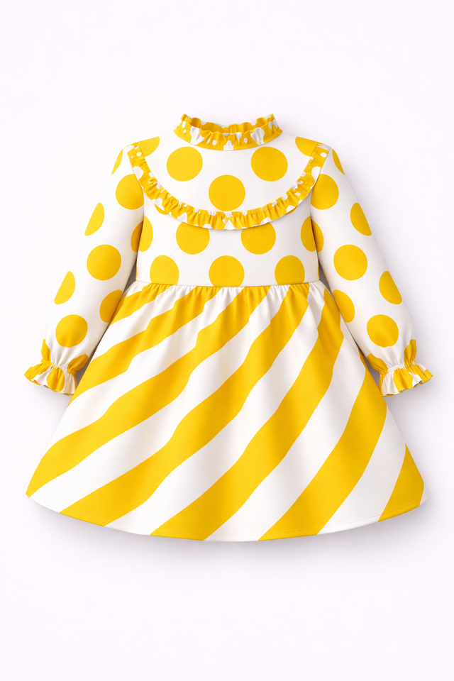Girl wearing Anaario Lemon Drop Dress