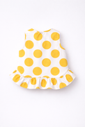 Girl wearing Anaario Marigold Polka Shorts Set