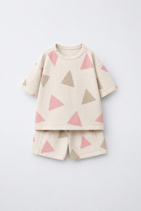 Girl wearing Anaario Meadow Skip Shorts Set