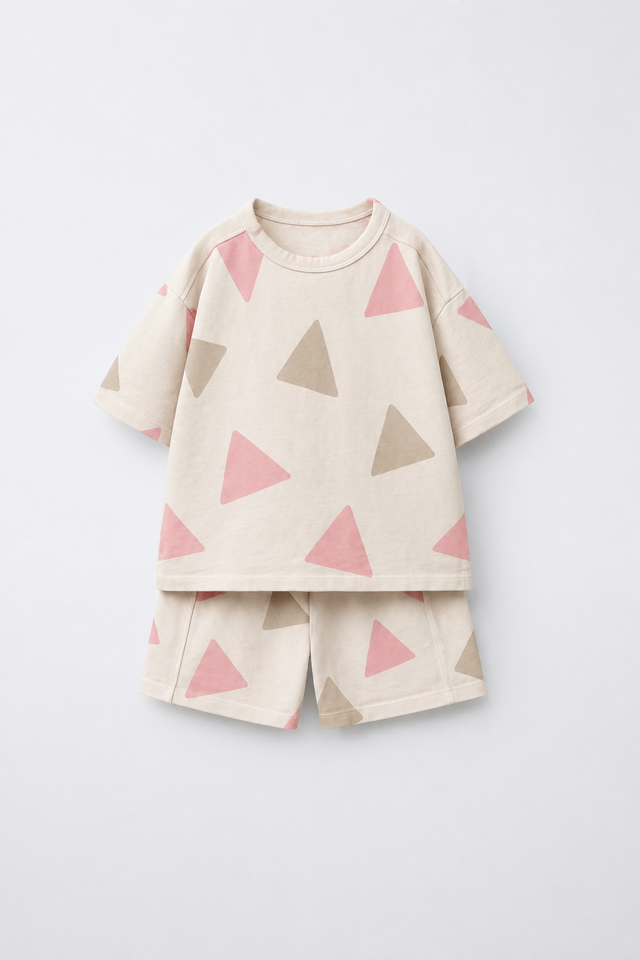 Girl wearing Anaario Meadow Skip Shorts Set