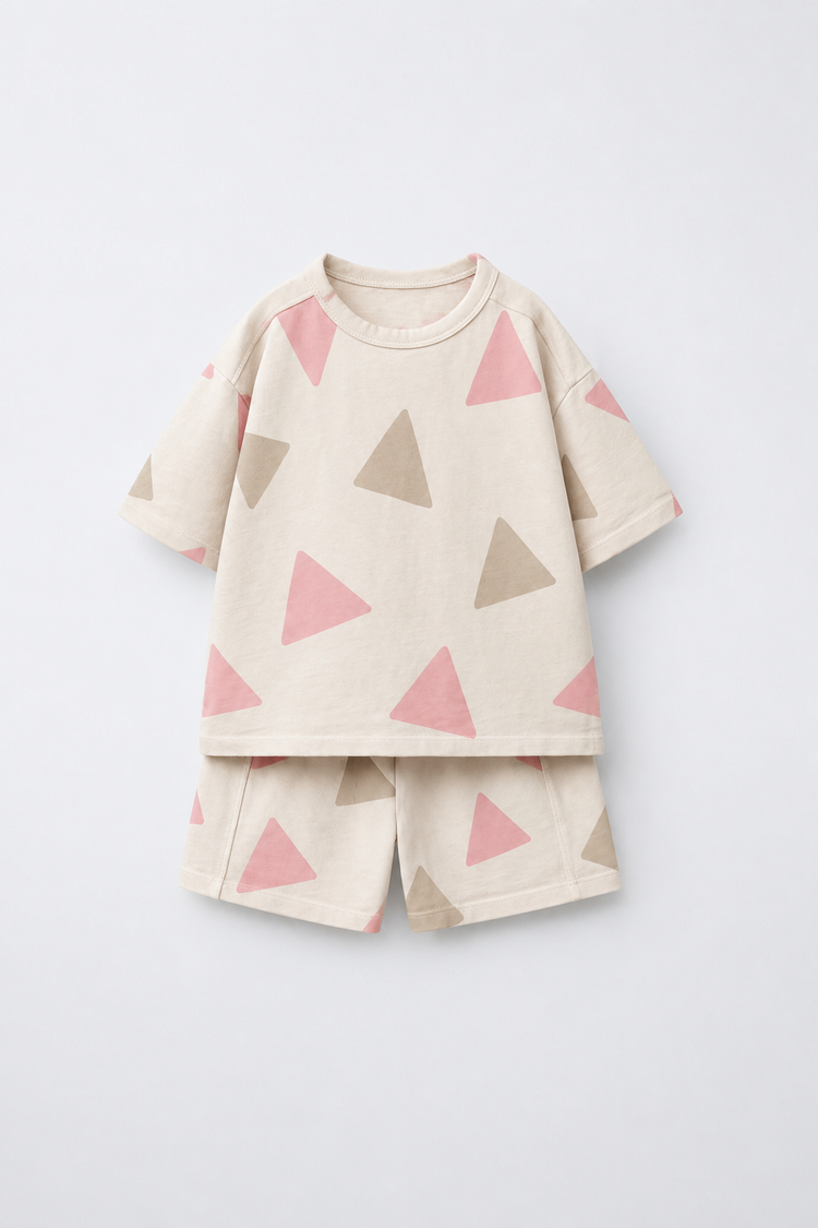 Girl wearing Anaario Meadow Skip Shorts Set