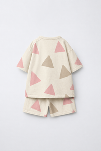 Girl wearing Anaario Meadow Skip Shorts Set