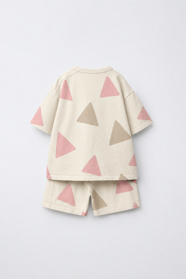 Girl wearing Anaario Meadow Skip Shorts Set