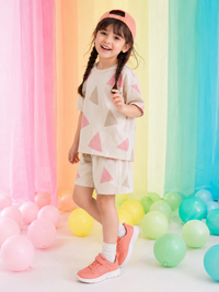 Girl wearing Anaario Meadow Skip Shorts Set