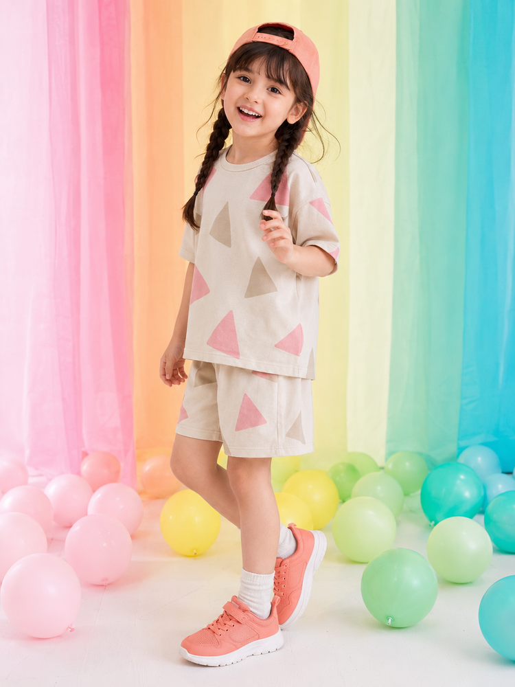 Girl wearing Anaario Meadow Skip Shorts Set