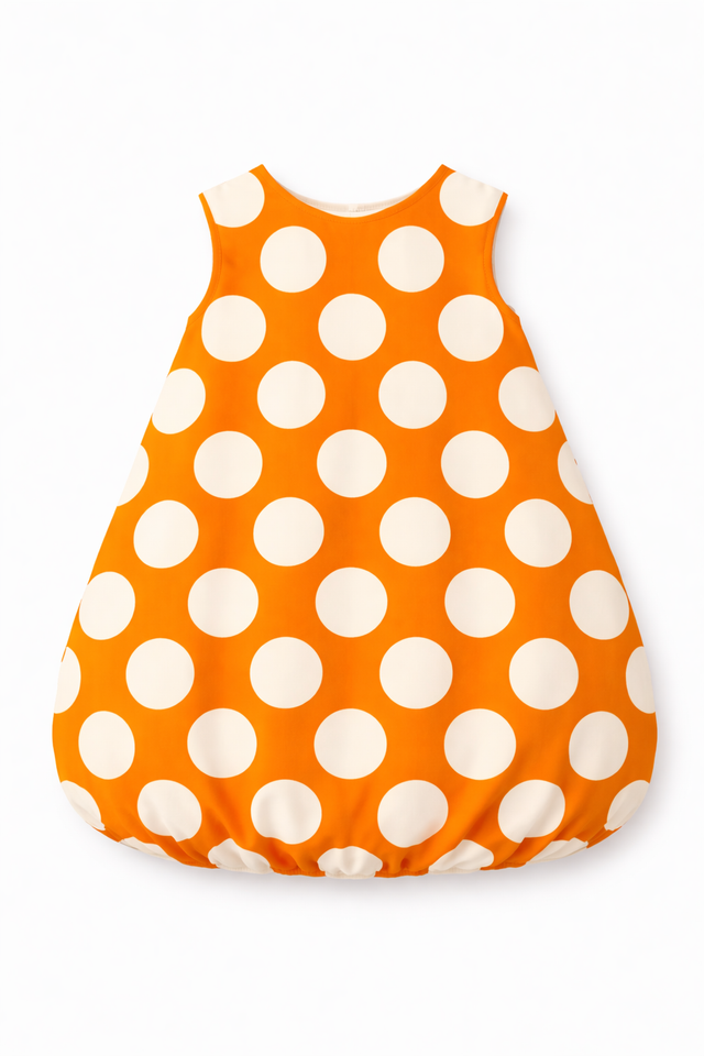 Girl wearing Anaario Orange Creamsicle Dress