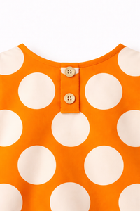 Girl wearing Anaario Orange Creamsicle Dress