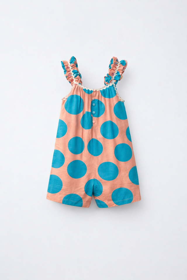 Girl wearing Anaario Peaches and Pop Romper