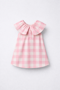Girl wearing Anaario Peppermint Gingham Dress