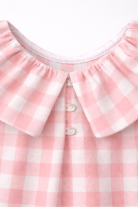 Girl wearing Anaario Peppermint Gingham Dress