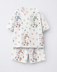 Girl wearing Anaario Popsicle Picnic Shorts Set