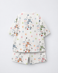 Girl wearing Anaario Popsicle Picnic Shorts Set