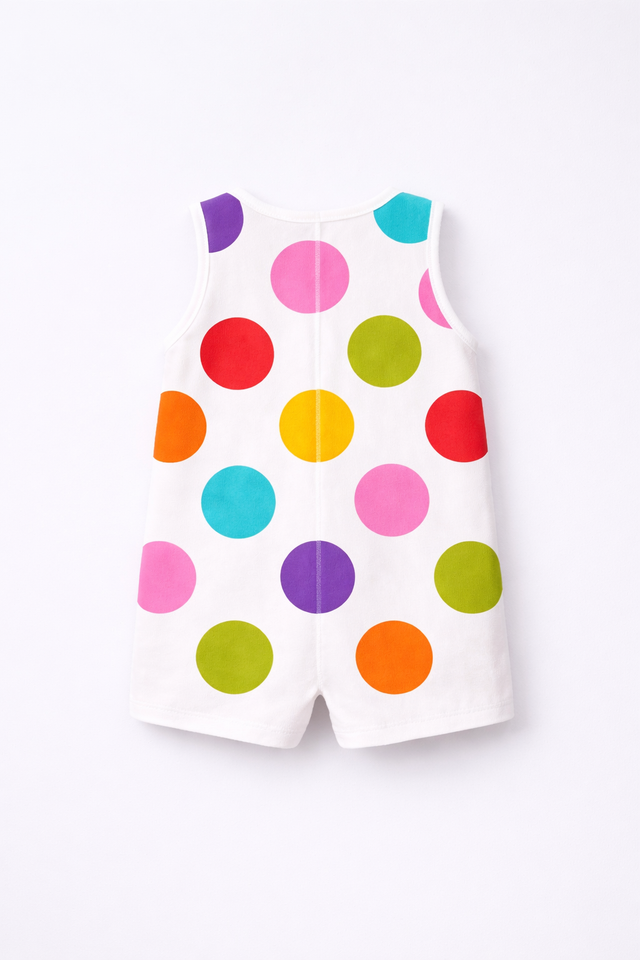 Girl wearing Anaario Rainbow Pop Romper