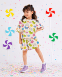 Girl wearing Anaario Skippety-Hop Shorts Set