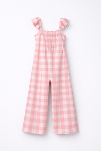 Girl wearing Anaario Strawberry Soda Jumpsuit