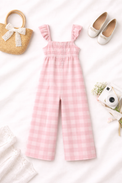 Girl wearing Anaario Strawberry Soda Jumpsuit