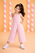 Girl wearing Anaario Strawberry Soda Jumpsuit