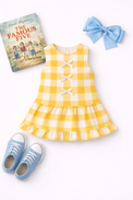 Girl wearing Anaario Sunbeam Gingham Dress
