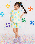 Girl wearing Anaario Sundae Funday Shorts Set