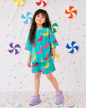 Girl wearing Anaario Sunny Sprout Shorts Set