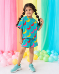 Girl wearing Anaario Sunny Sprout Shorts Set