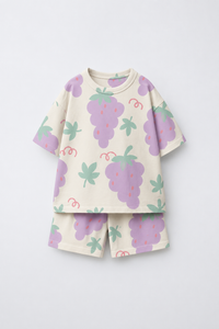 Girl wearing Anaario Sunshine Sprinkle Shorts Set