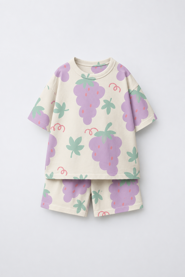Girl wearing Anaario Sunshine Sprinkle Shorts Set