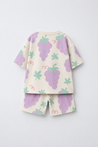Girl wearing Anaario Sunshine Sprinkle Shorts Set