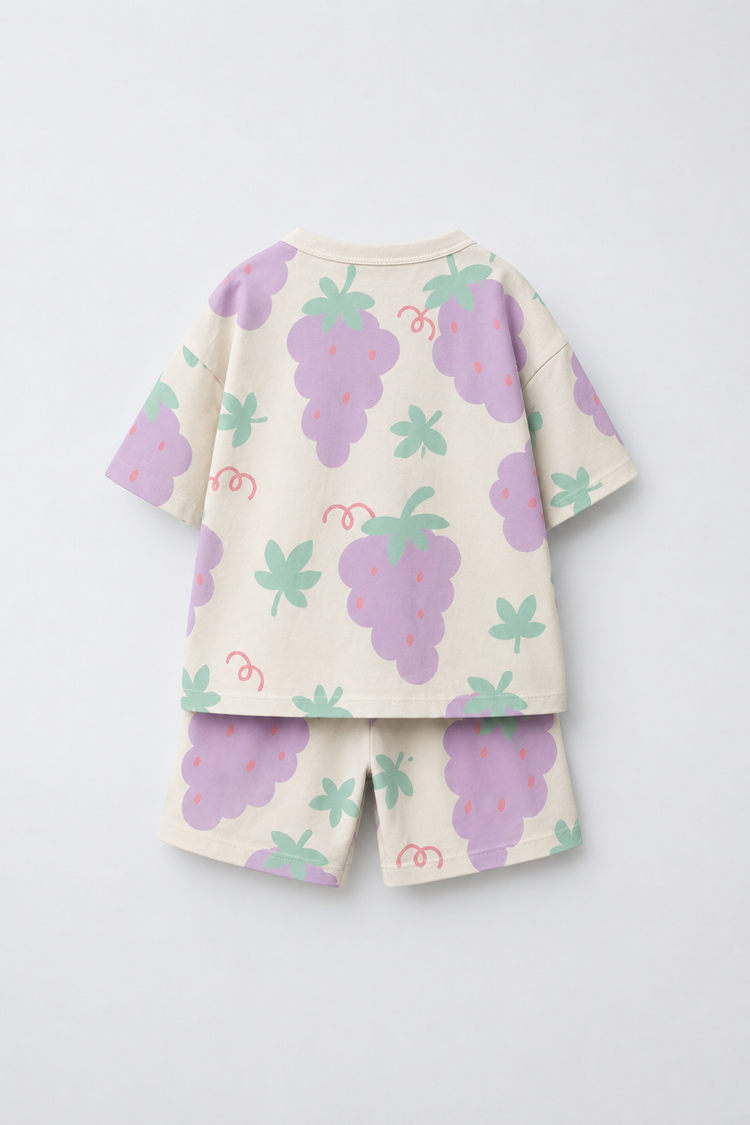Girl wearing Anaario Sunshine Sprinkle Shorts Set