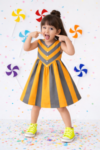 Girl wearing Anaario Tiger Lily Dress
