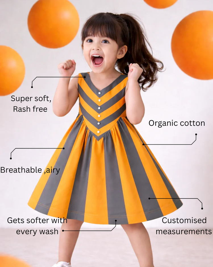 Girl wearing Anaario Tiger Lily Dress