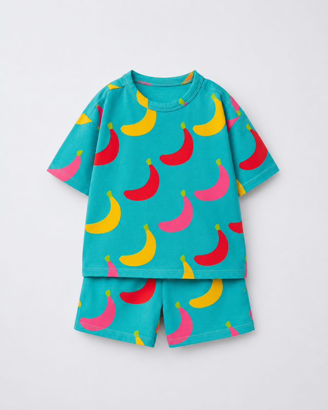 Boy wearing Anaario Top Banana Co-ord Set