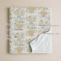 Noah's Ark Bamboo Baby Quilt features