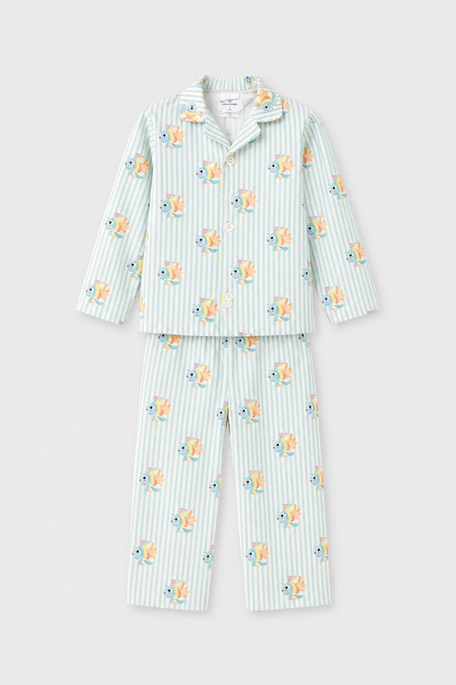Boy wearing Anaario Tropical Fish Night Suit