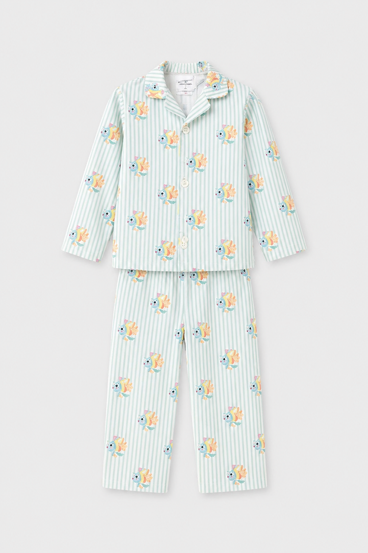 Boy wearing Anaario Tropical Fish Night Suit