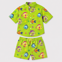 Boy wearing Anaario Tropical Fish Shirt Set