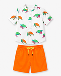 Boy wearing Anaario Turtle Tide Magic Shorts Co-ord Set