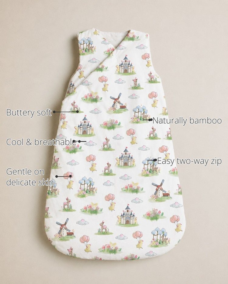 Carnival Windmill Bamboo Baby Sleeping Bag features